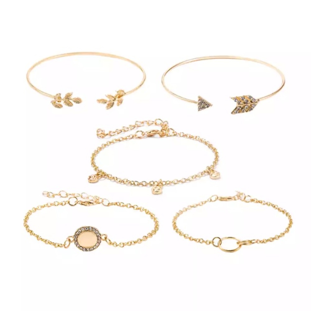 Last one! Beautiful 5 piece bangle bracelet - Picture 3 of 7